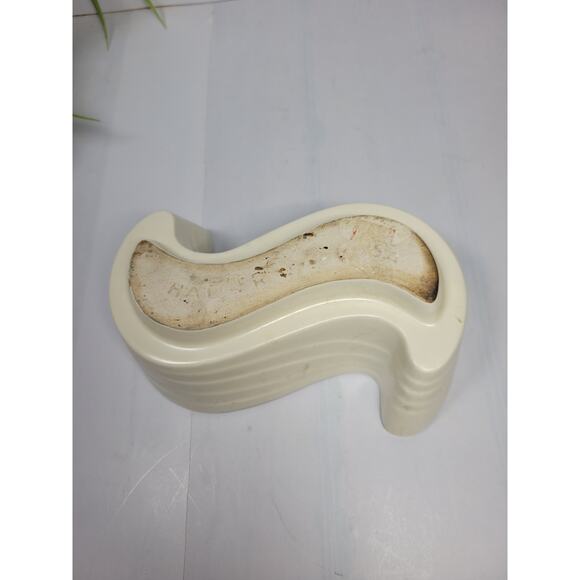 Vintage Haeger Pottery USA 3770 Planter, White S Ceramic Mid Century Modern - Picture 4 of 6